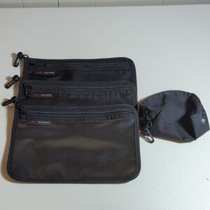 TOM BIHN Black Organizer Pouches Set